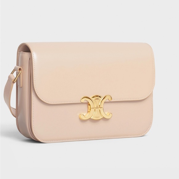 Celine Handbags - Celine Classique Triomphe Bag-Nude